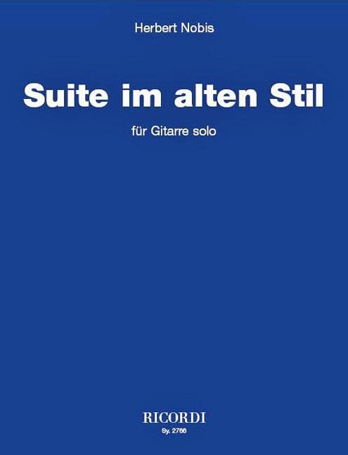 Suite im alten Stil - für Gitarre solo- -  noty pro klasickou kytaru